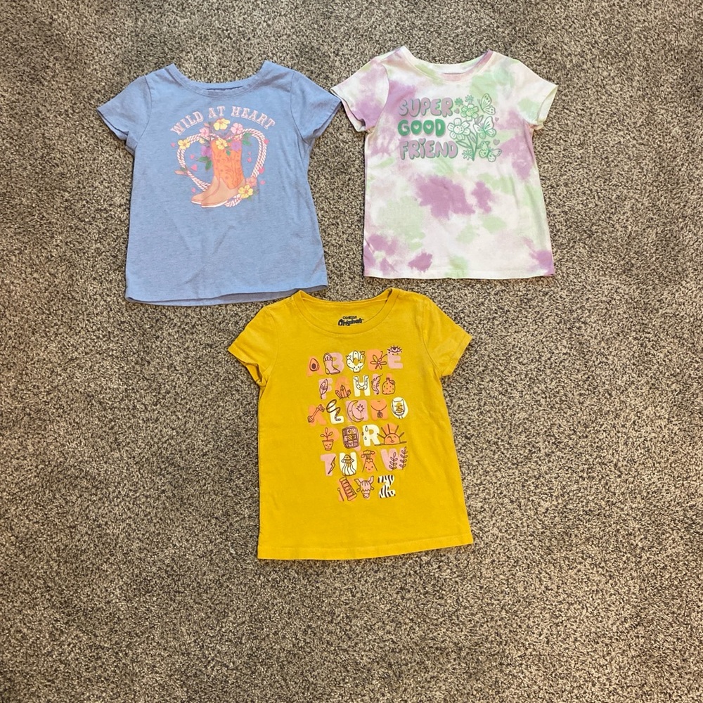 OshKosh B'gosh Kids Tees - Blue, Yellow, Tie-Dye